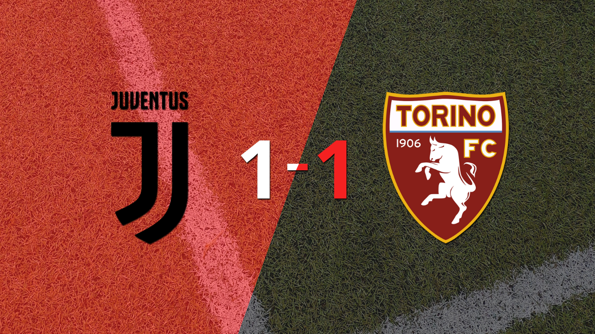 Empate a uno entre Juventus y Torino