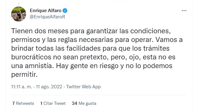 El gobernador de Jalisco adviritó que los anexos clandestinos serán cerrados si no reúnen la documentación legal dentro de dos meses (Foto: Twitter@EnriqueAlfaroR)