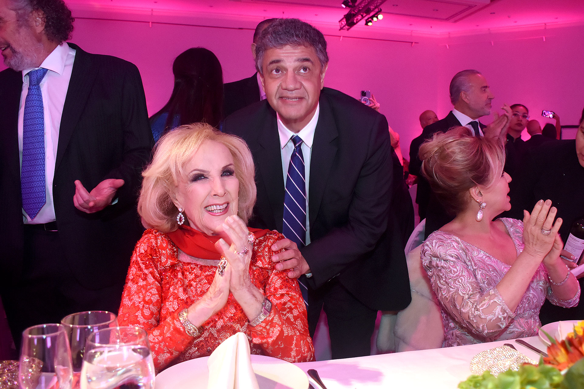 Mirtha Legrand y el ministro de Gobierno porteño, Jorge Macri