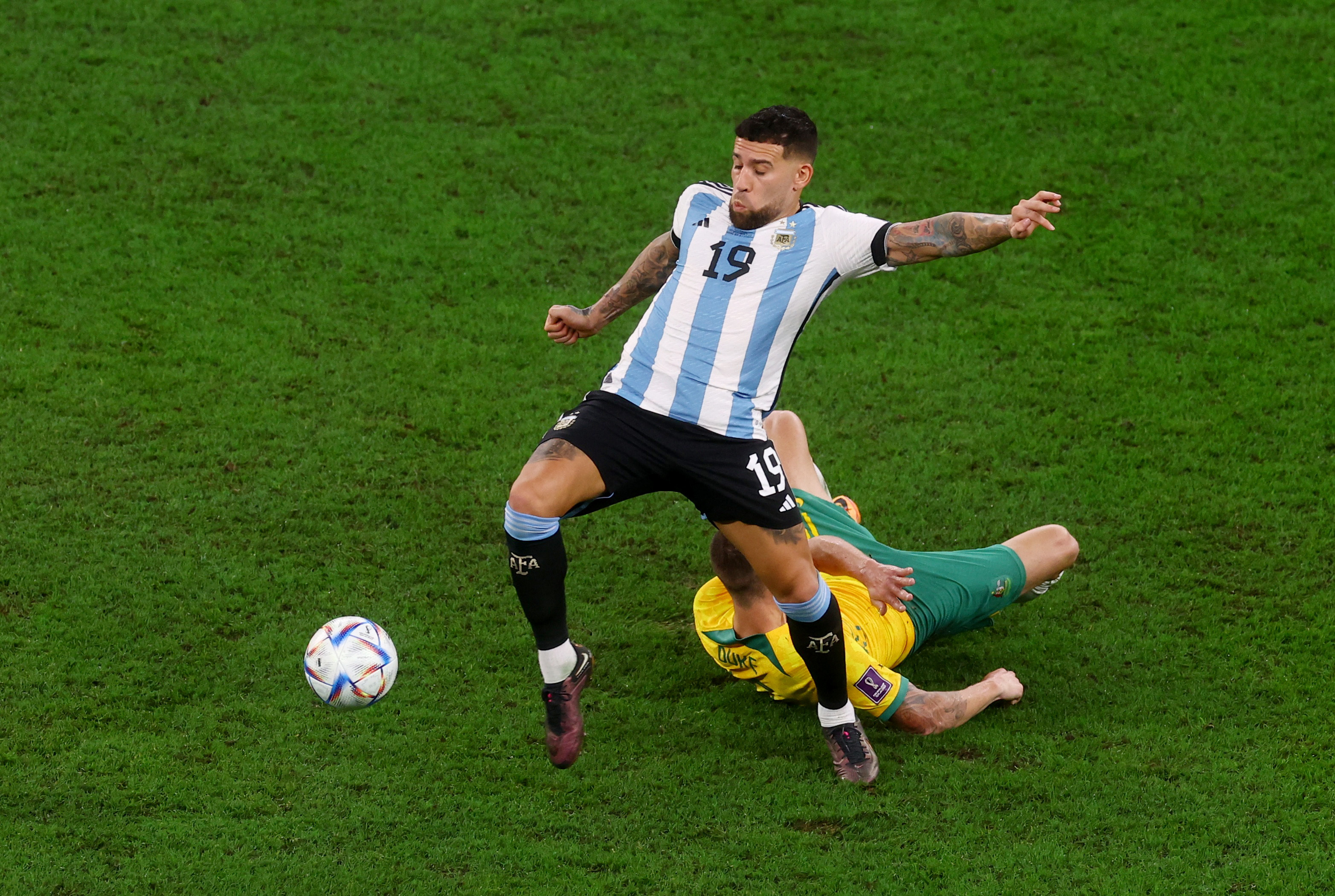 Nicolás Otamendi, clave en la selección argentina (REUTERS/Paul Childs)