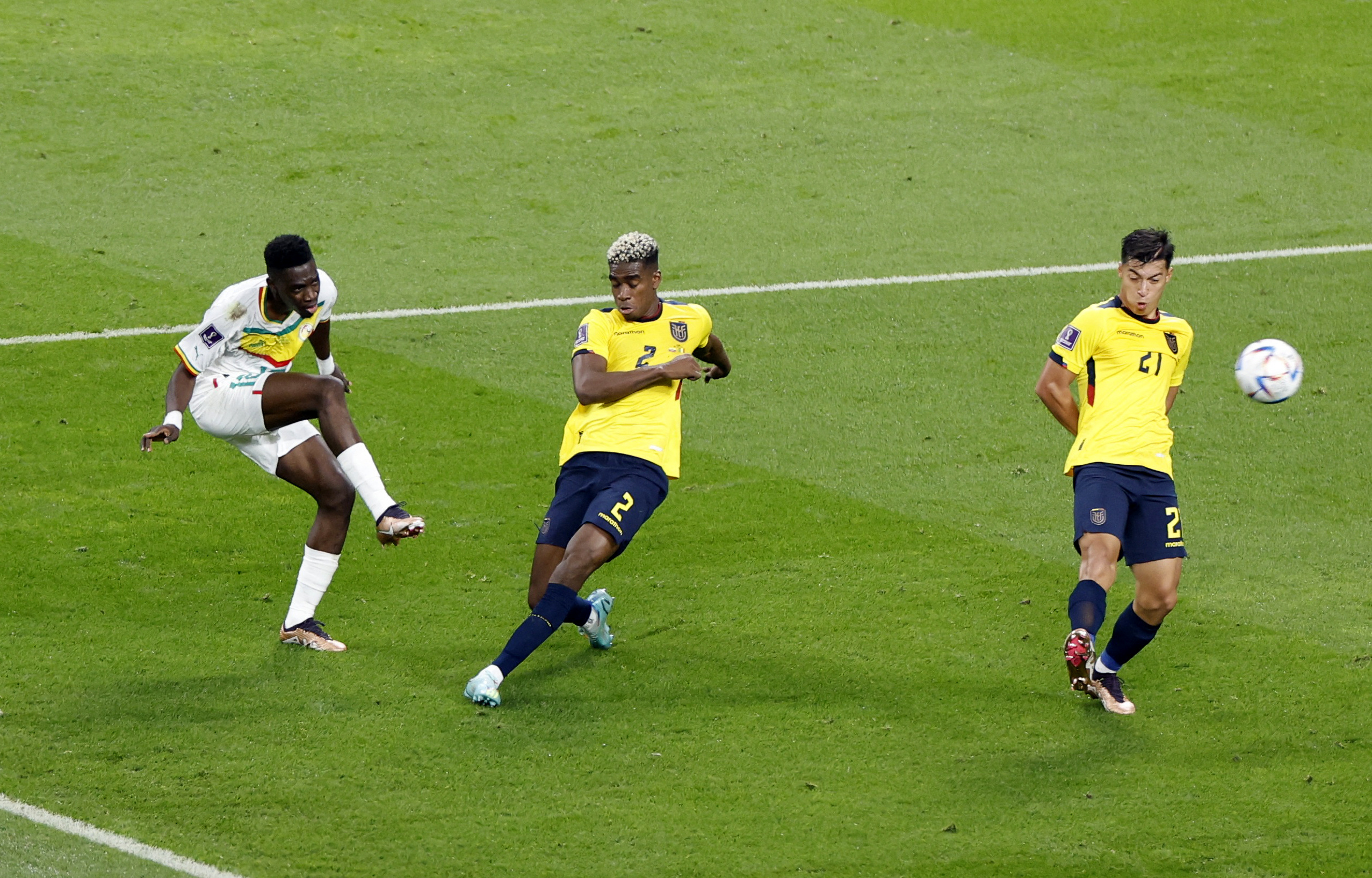 Sarr se convierte en la esperanza de gol para el plantel africano. REUTERS/Issei Kato