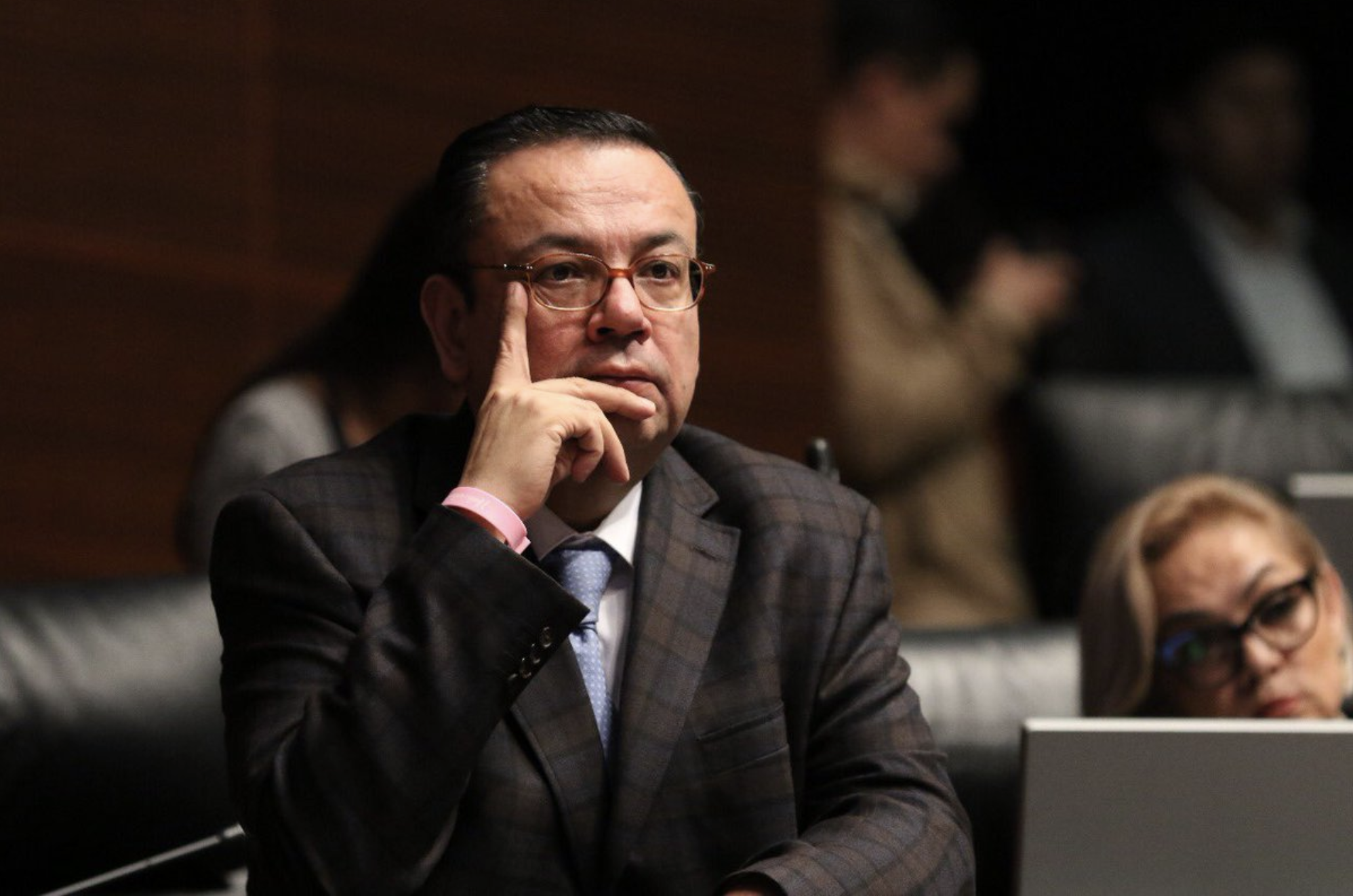El senador Germán Martínez Cázares exigió juicio político contra Yasmín Esquivel (Foto: Senado)