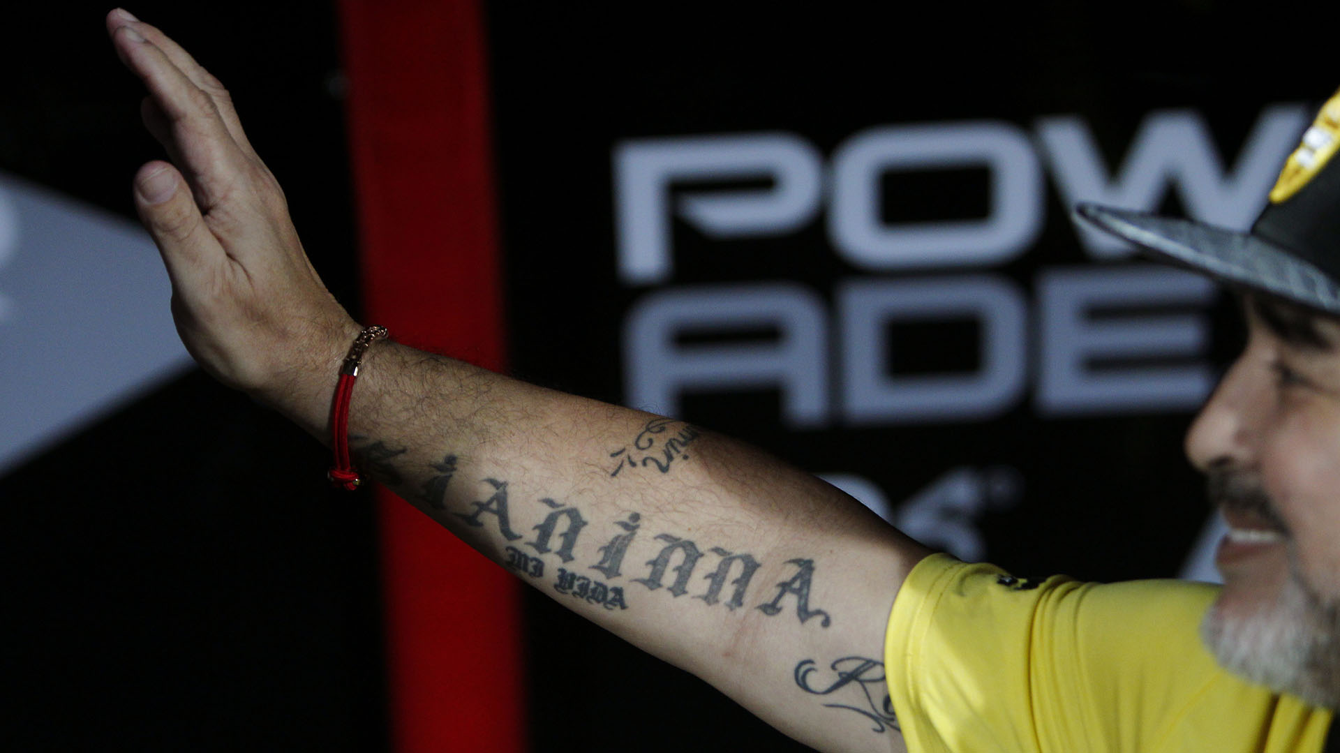 "Gianinna" en el brazo derecho de Diego Maradona