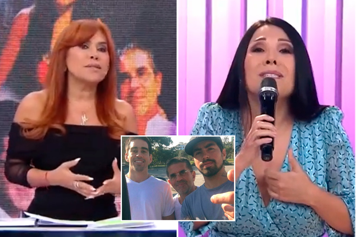 Magaly Medina responde a Tula Rodríguez con comunicado de los hijos de Javier Carmona. (Captura de ATV y América Tv)