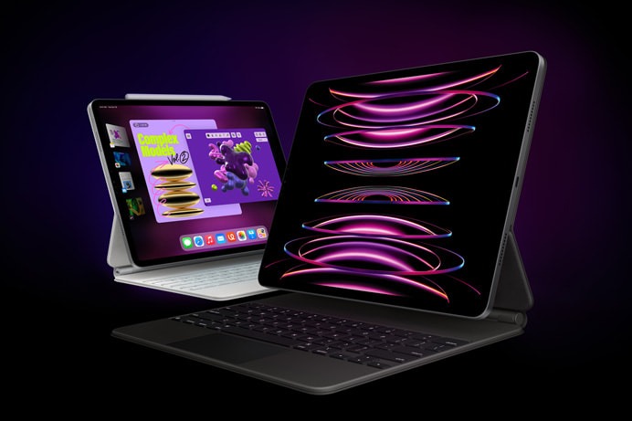 Apples neues iPad Pro 2022 mit Magic Keyboard-Zubehör (Apple)