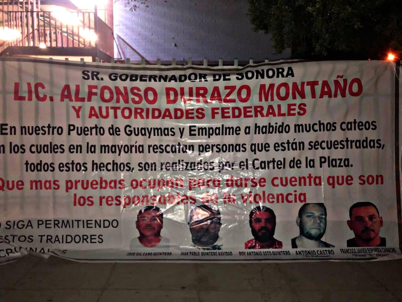 “Son los responsables de la violencia”: el inquietante mensaje del narco al gobernador de Sonora