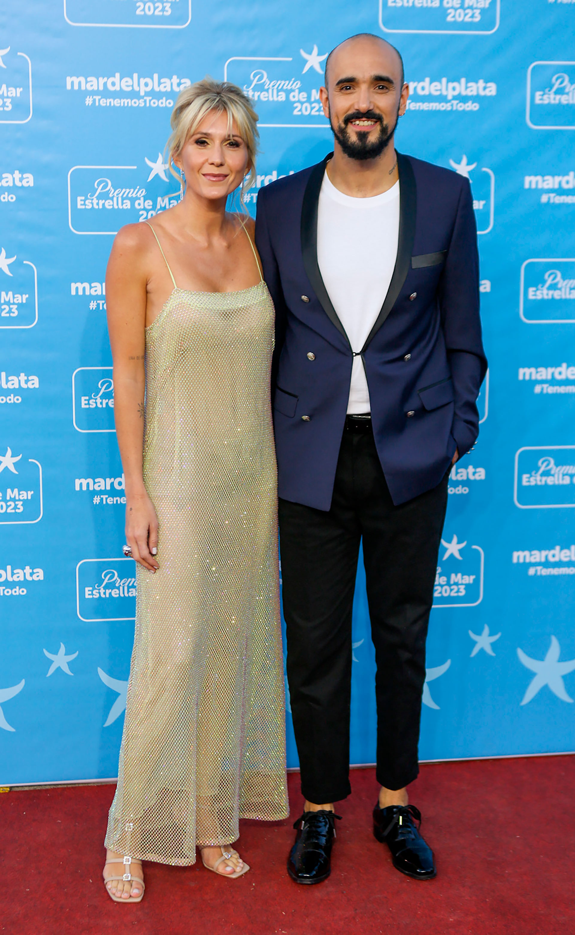 Abel Pintos and Mora Calabrese, present on the carpet (Christian Heit)
