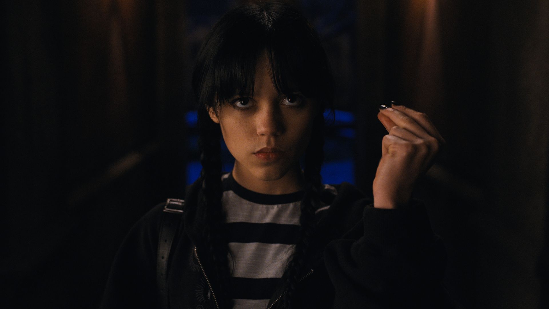 Jenna Ortega da vida a Merlina Addams en la serie creada por Tim Burton. (Netflix)