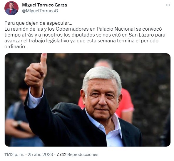 El diputado explicó que la reunión ya estaba contemplada desde hace tiempo. (Twitter)