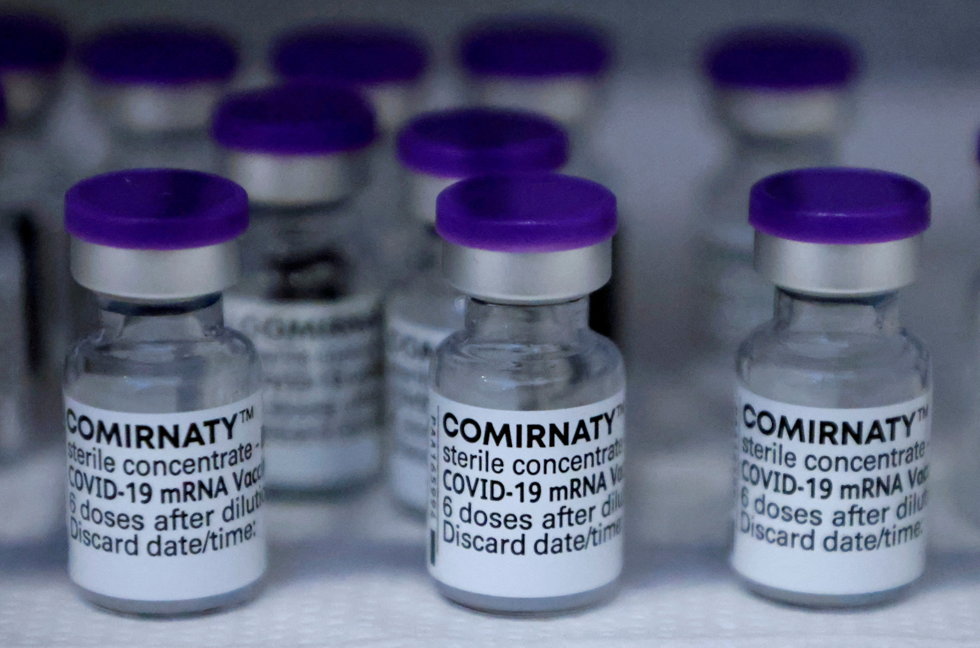 Dosis de la vacuna para el COVID-19 de Pfizer-BioNTech Comirnaty  (REUTERS/Fabrizio Bensch)
