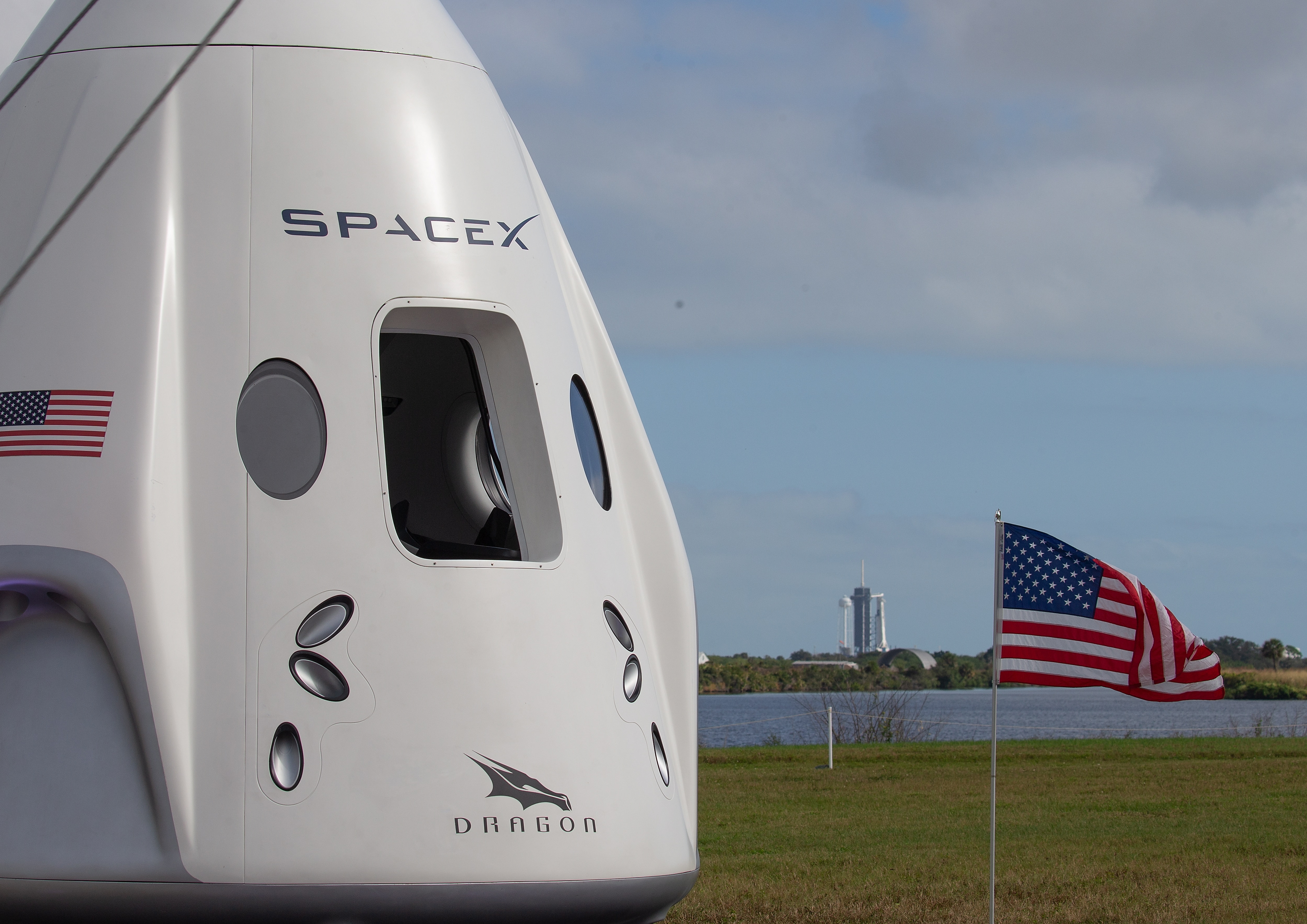 Fotografía de archivo de una cápsula Dragon de SpaceX en Cabo Cañaveral, Florida. EFE/Cj Guther
