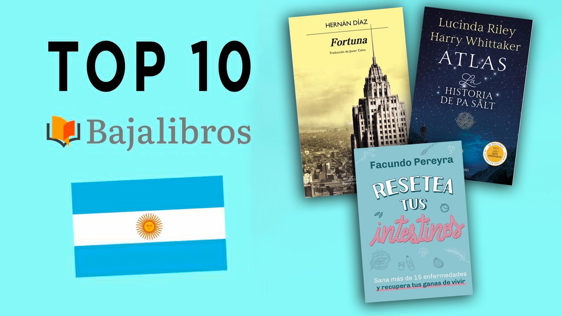 Estos son los diez libros más vendidos de mayo en Bajalibros Argentina