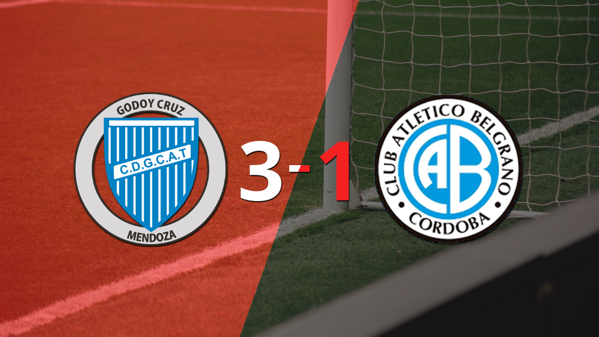Gran victoria de Godoy Cruz sobre Belgrano por 3-1