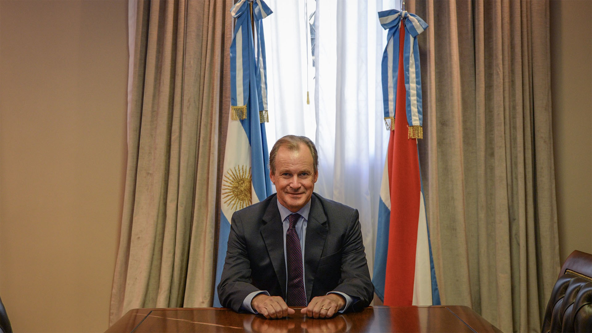 El Gobernador de Entre Ríos, Gustavo Bordet, pidió por las economías regionales de su provincia. (Julieta Ferrario)