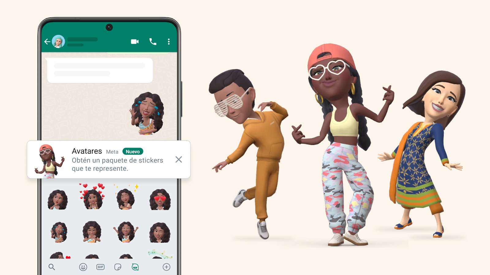 WhatsApp ya tiene sus propios  avatares, así se pueden crear