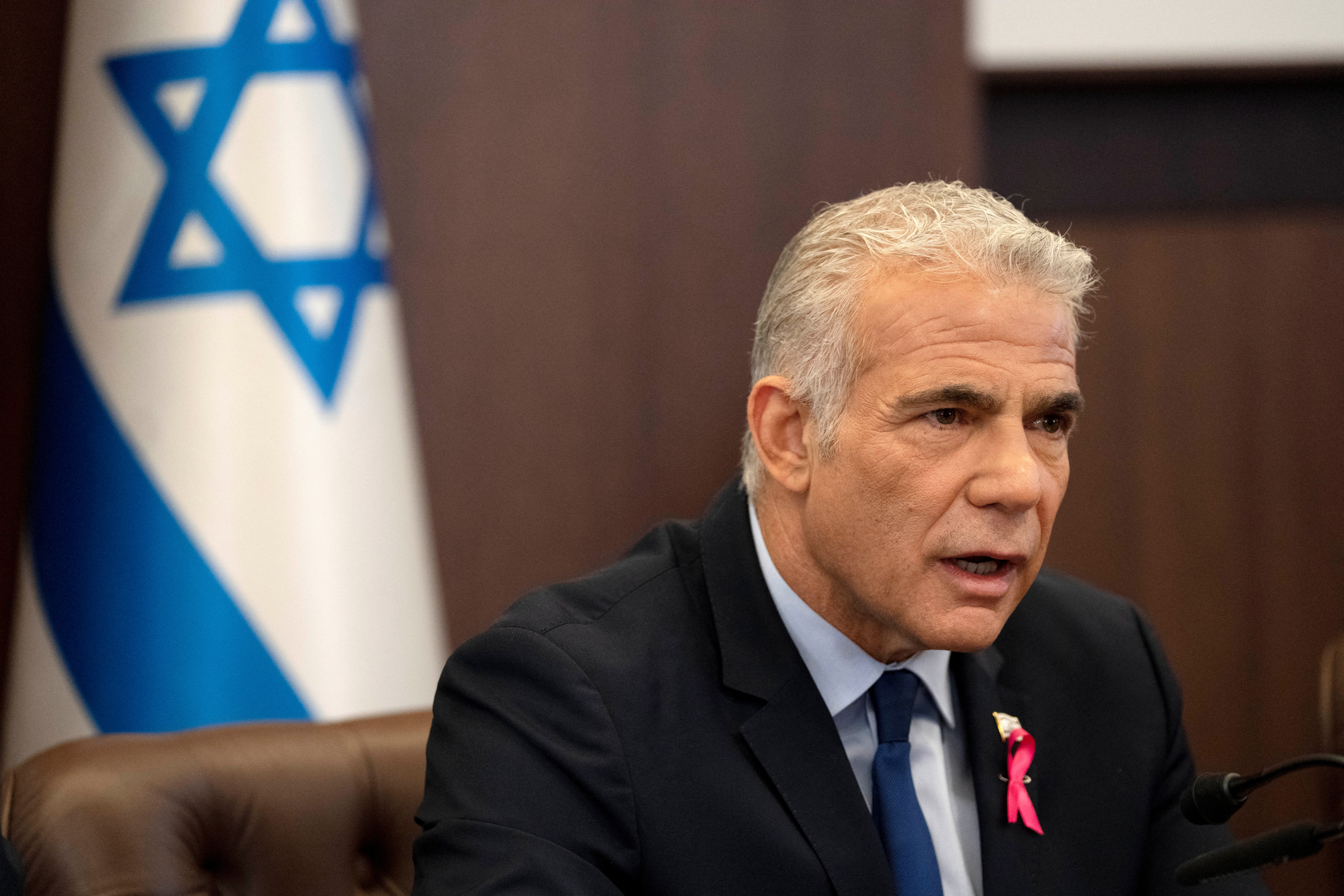 Yair Lapid, primer ministro de Israel, consideró que el acuerdo con el Líbano representa un "logro histórico" (Maya Alleruzzo/Pool via REUTERS)