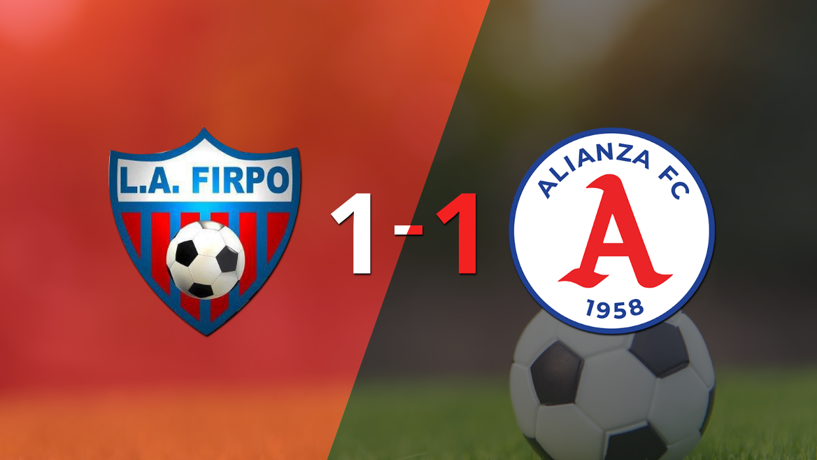 Luis Angel Firpo y Alianza se reparten los puntos y empatan 1-1