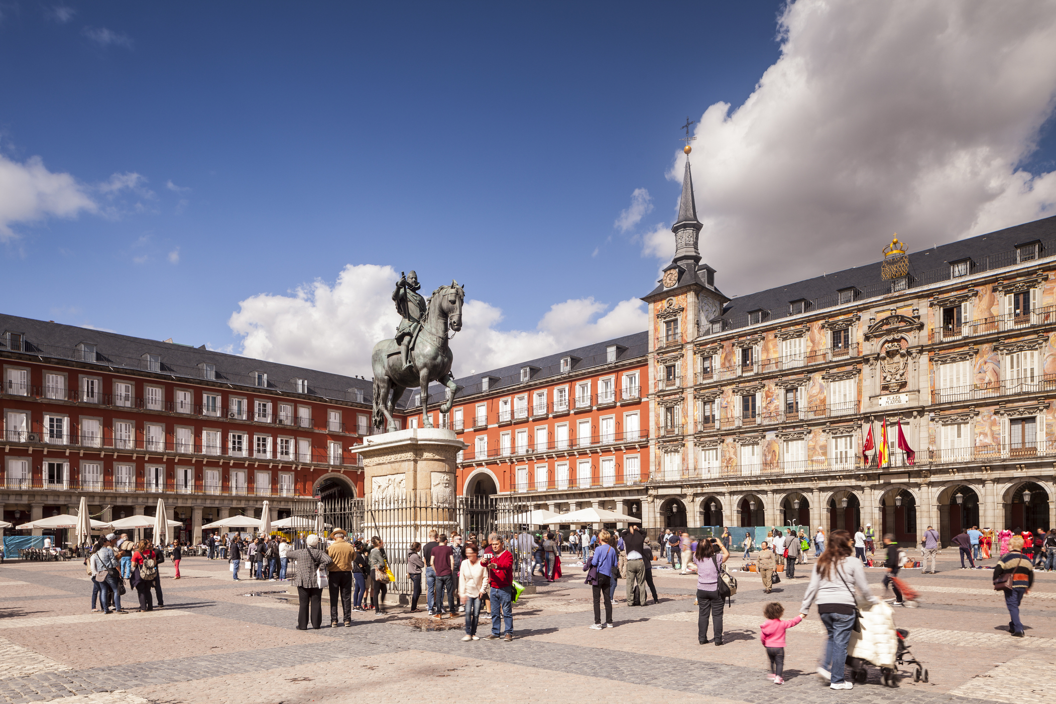 La Plaza Mayor, corazón de la ciudad de Madrid (Getty Images) 