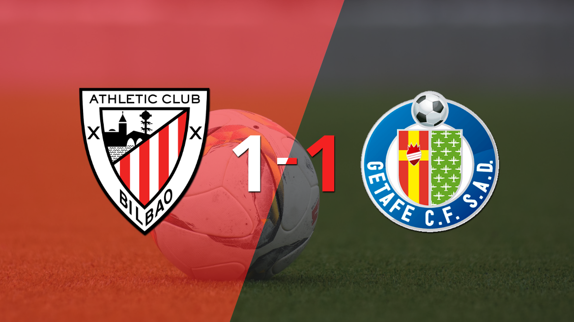 Athletic Bilbao y Getafe se repartieron los puntos en un 1 a 1