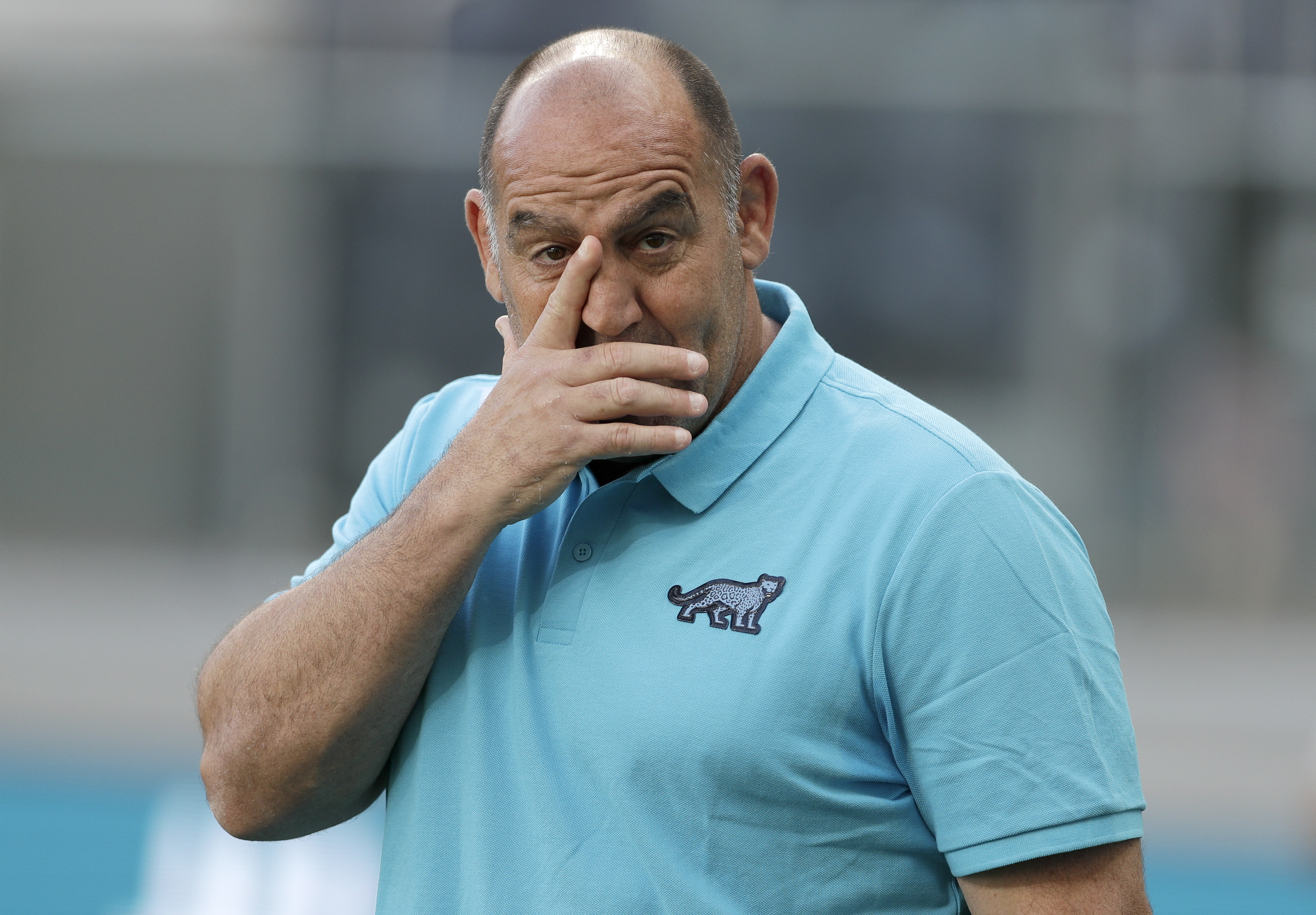 El técnico del equipo, Mario Ledesma, se emocionó con el triunfo (AP Photo/Rick Rycroft)
