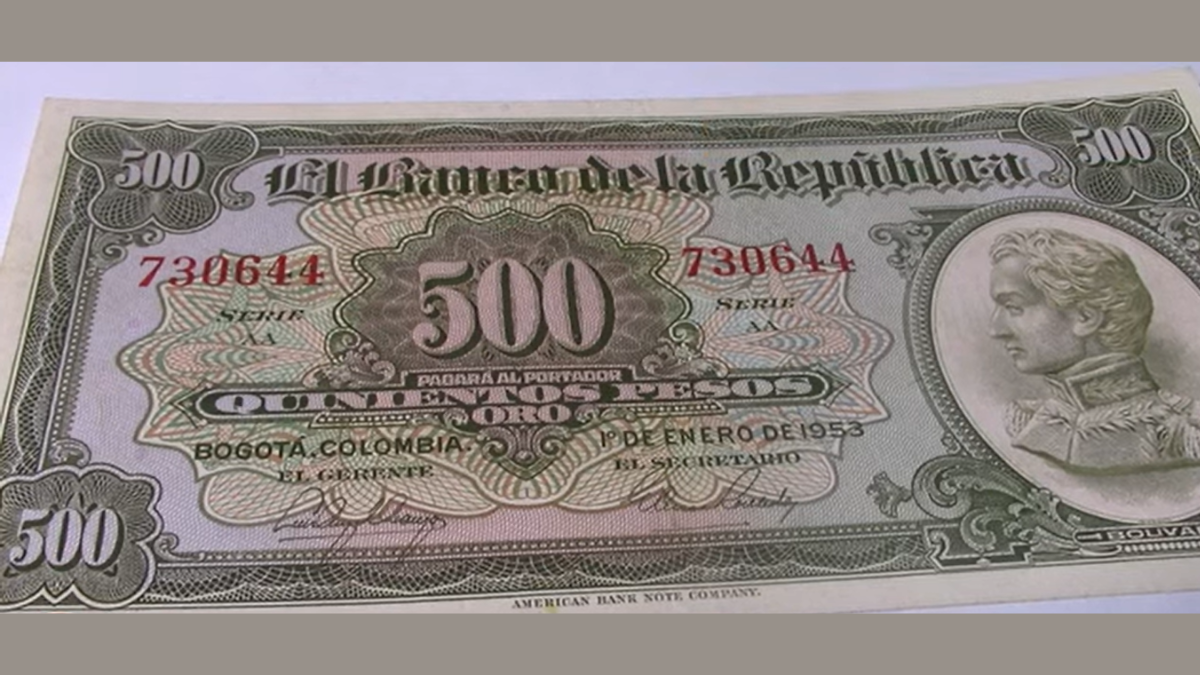 Este es el billete colombiano de 500 pesos que valdría una fortuna en el mercado de coleccionistas