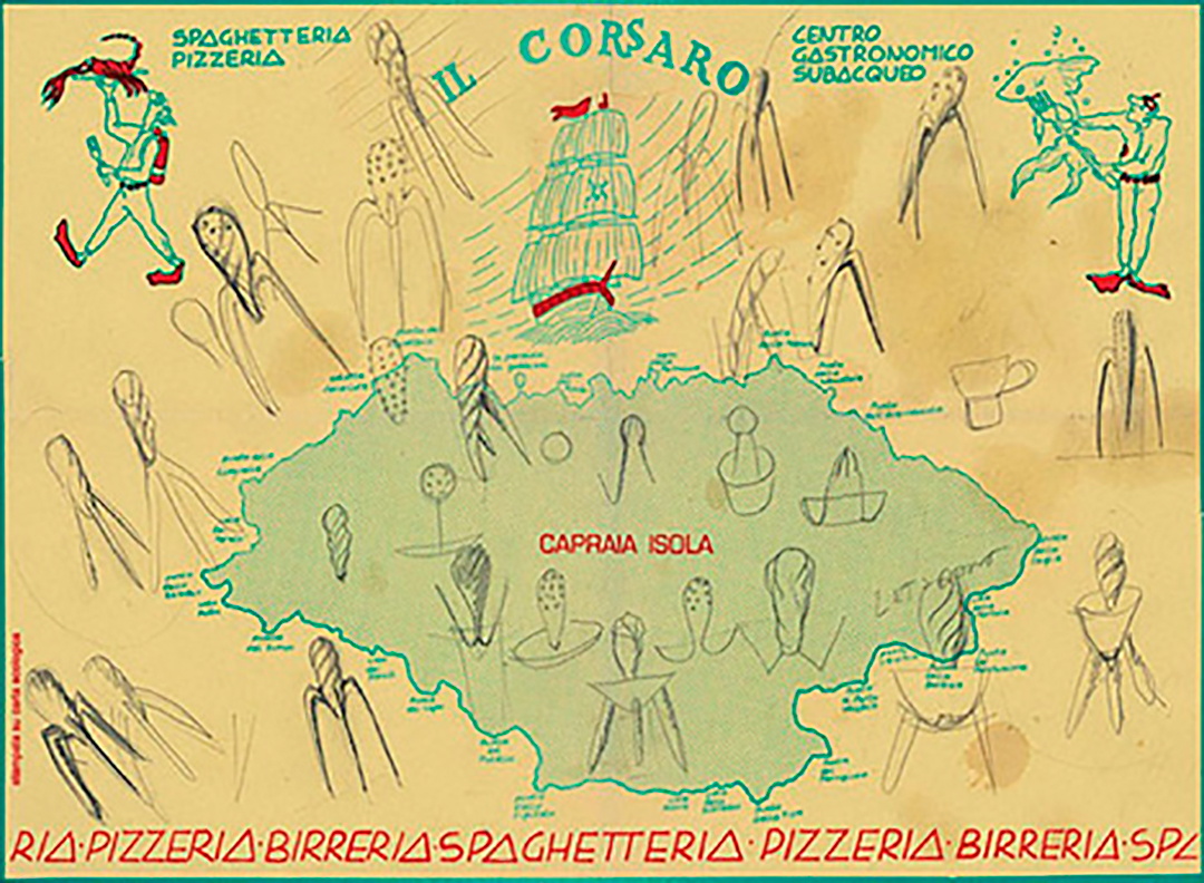 El boceto del Juicy Salif en el individual de Il Corsario