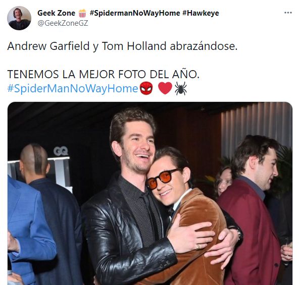 Fanáticos de Marvel enloquecen por encuentro de Andrew Garfield y Tom Holland. (Créditos/Twitter)