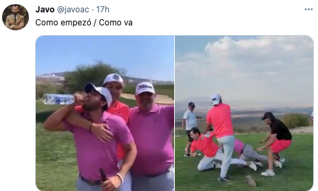 Viral: zapes y empujones en una pelea campal de un exclusivo club de golf  en Querétaro - Infobae