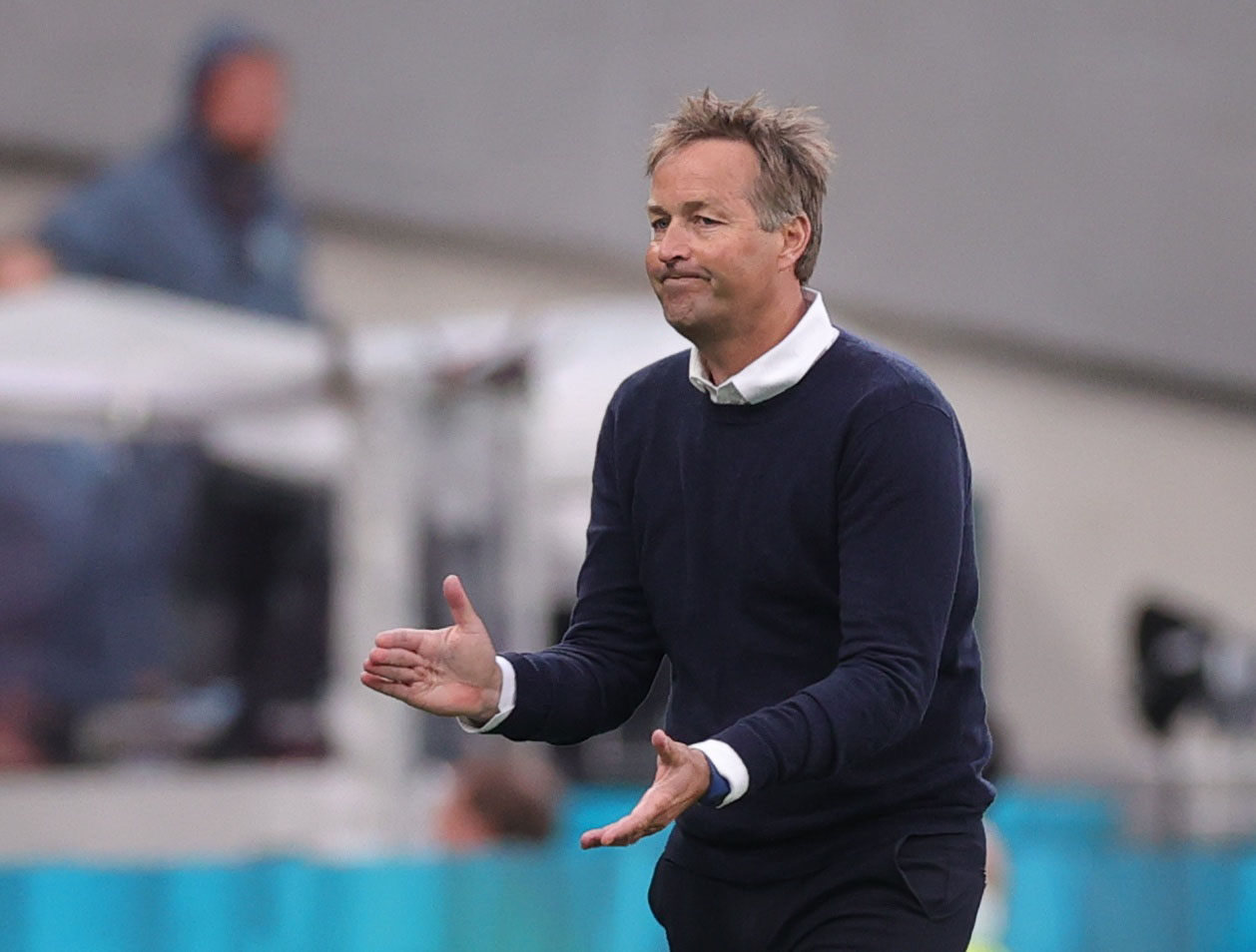 Kasper Hjulmand, entrenador de Dinamarca (Reuters)