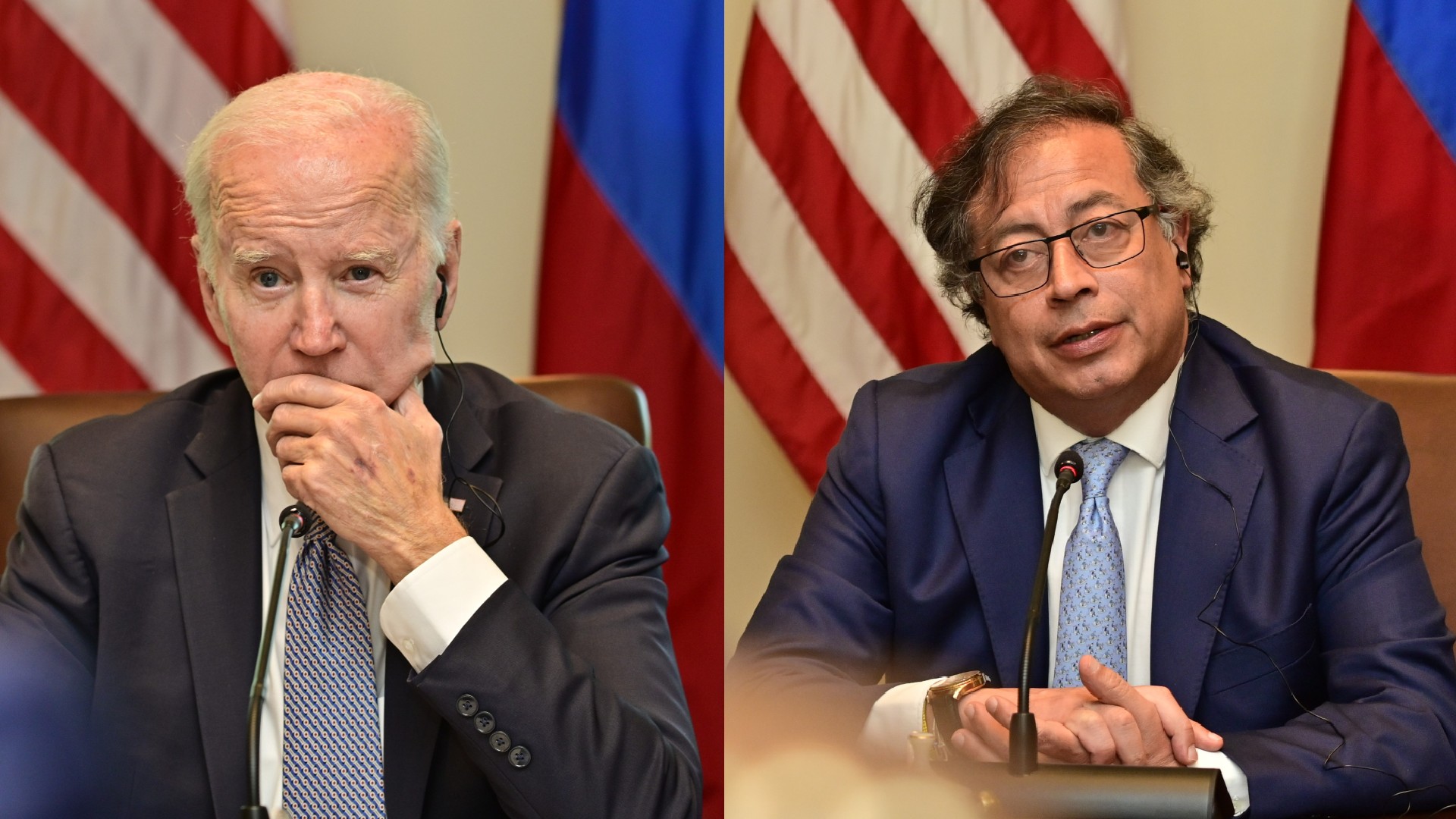 Los presidentes Gustavo Petro y Joe Biden se reunieron en la Casa Blanca. Presidencia Colombia.