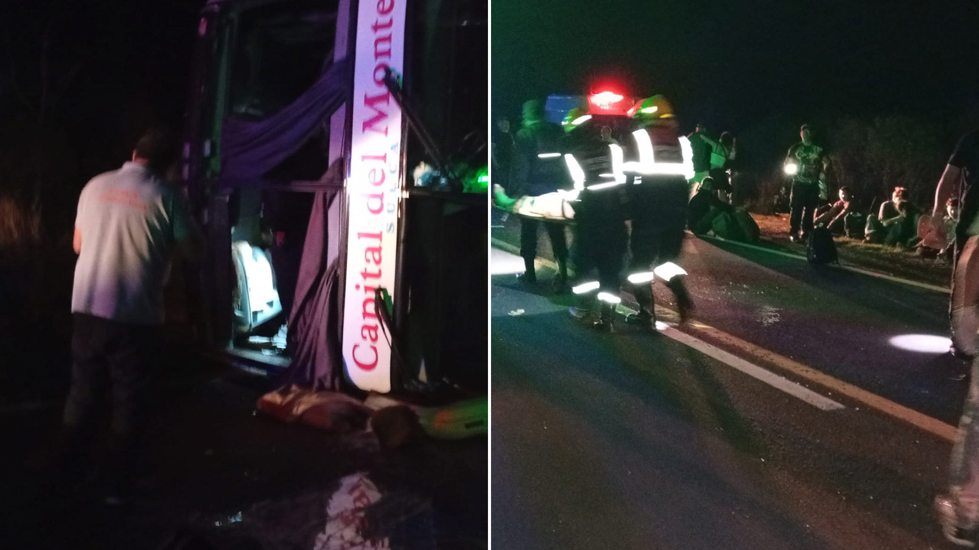 Volc&oacute; un colectivo en Corrientes: muri&oacute; una mujer y 14 personas resultaron heridas