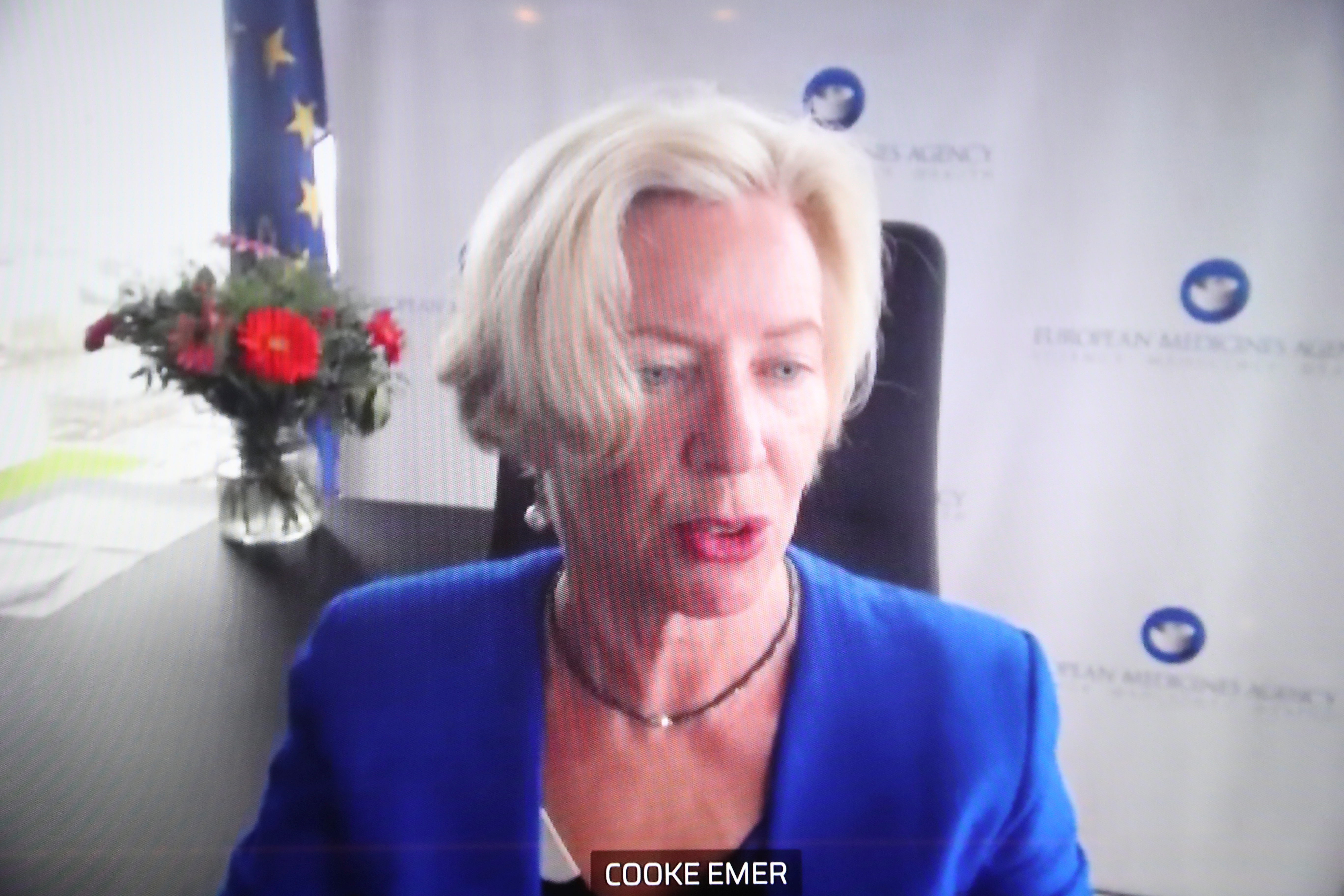 La directora de la EMA, Emer Cooke. REUTERS/Yves Herman/Pool