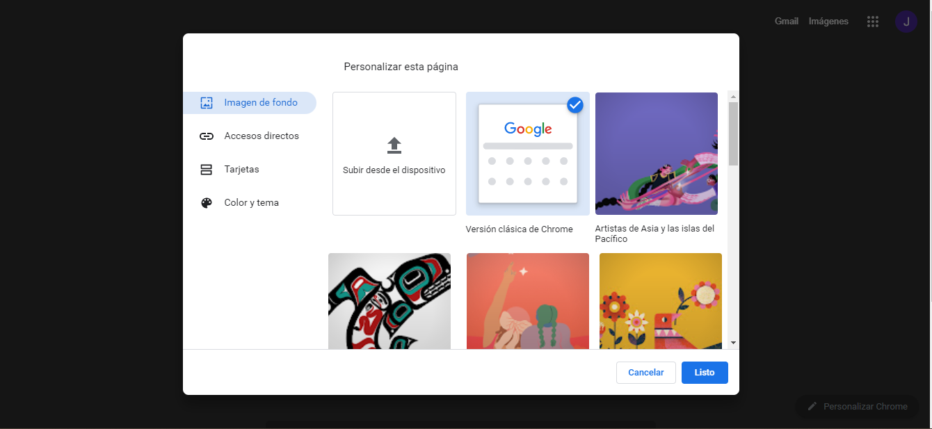Cómo cambiar la apariencia de Google Chrome usando arte latino y LGBTQ+