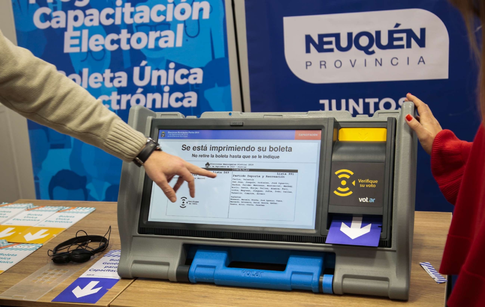 Las elecciones 2023 de Neuquén también se desarrollarán con el Sistema de Boleta Única Electrónica (Gobierno de Neuquén)