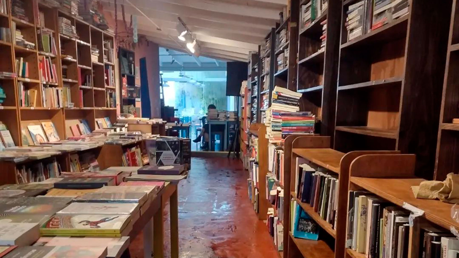 Agua. La librería Notanpuan,  de San Isidro. (Foto Instagram)