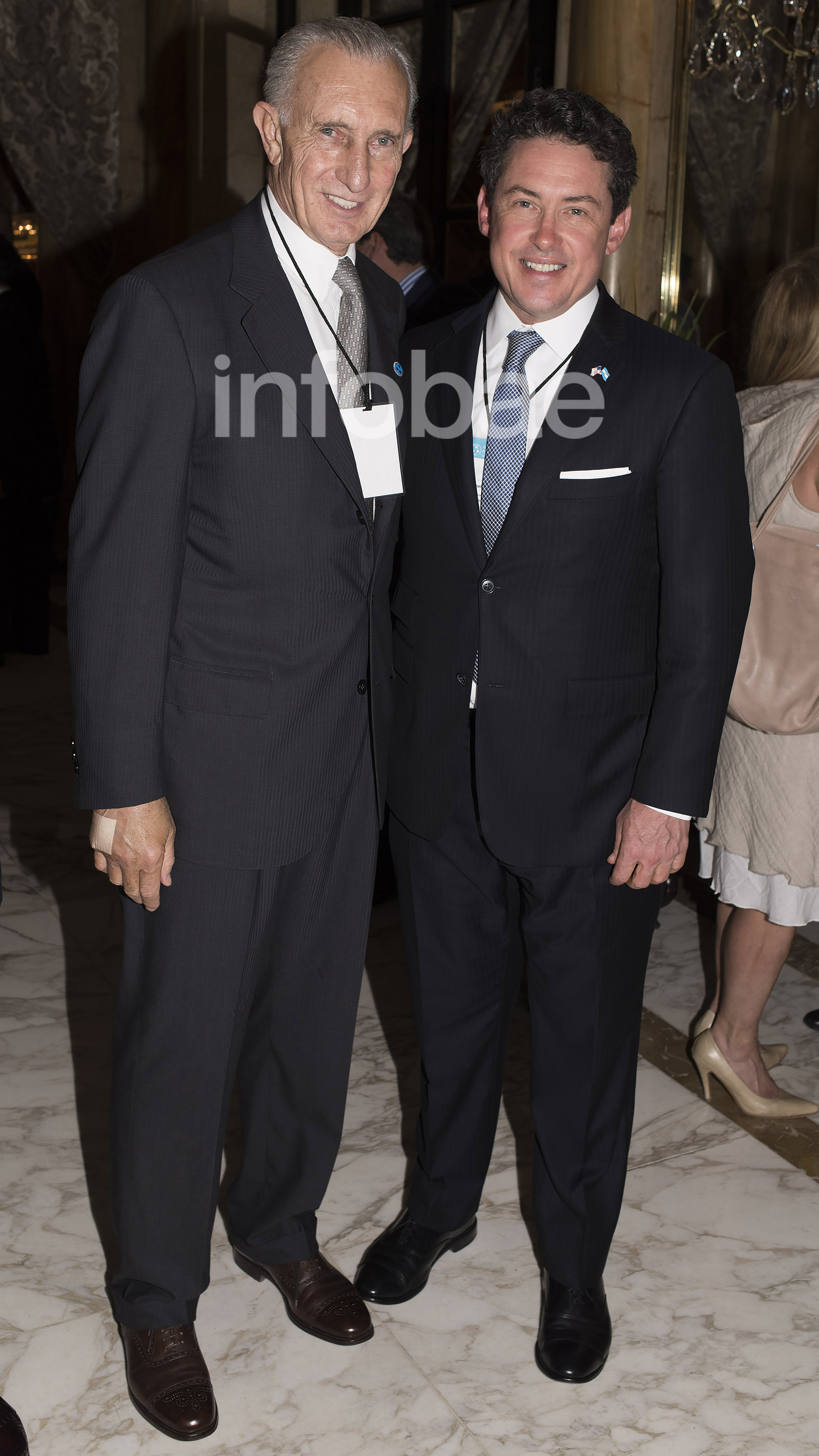 Jorge Neuss y el ex embajador de los Estados Unidos en la Argentina, Noah Mamet 