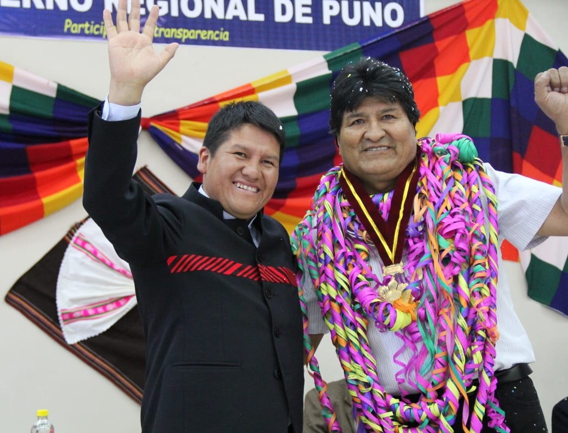 Evo Morales en Puno.