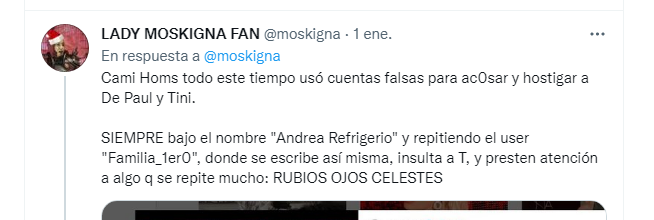 las pruebas contra la modelo