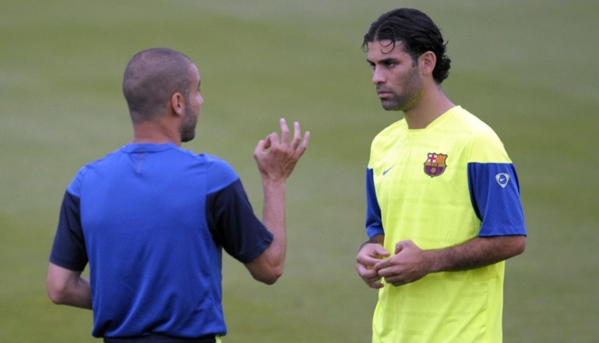 Guardiola se comparó con Rafael Márquez y su inicio como entrenador en Barcelona (AFP)