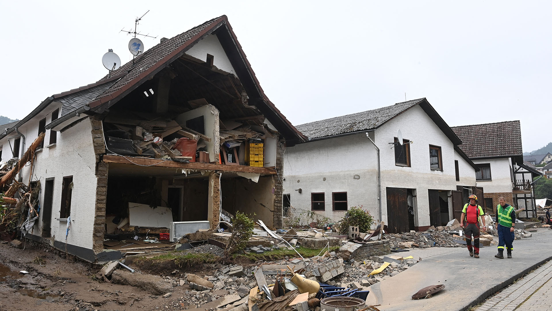 Casas destruidas en Alemania