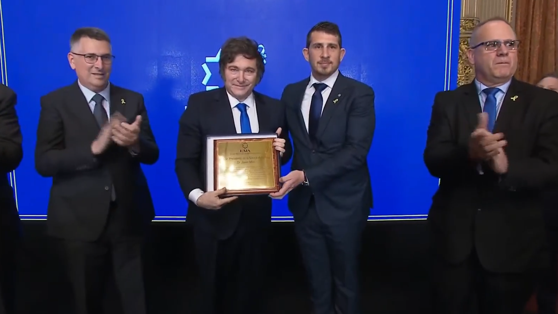 Javier Milei recibió un reconocimiento de la DAIA: “En Argentina tenemos tolerancia cero al antisemitismo”