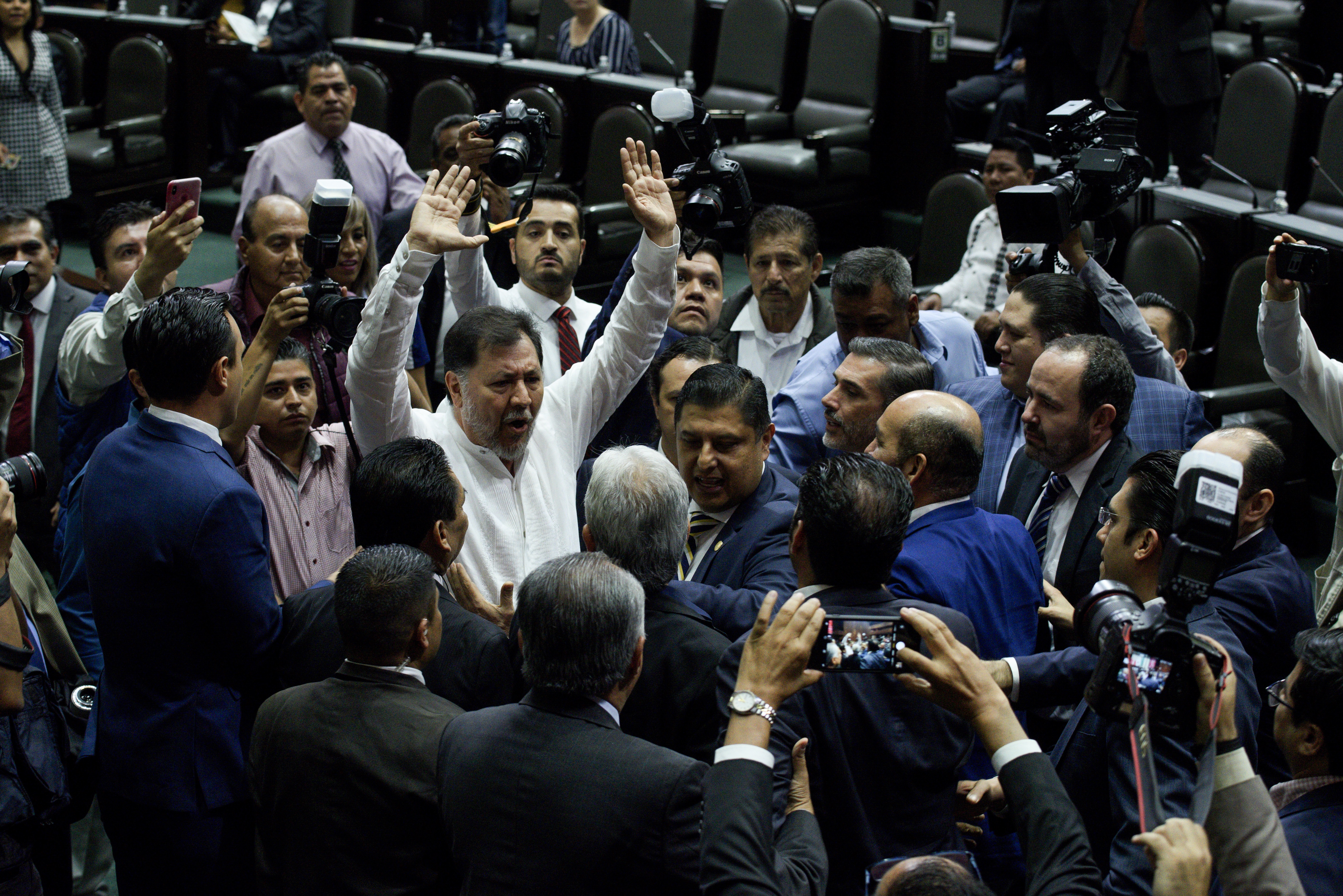 Gerardo Fernández Noroña señaló que Alfonso Ramírez y Martí Batres son hipócritas al hablar de los que ha hecho el PT (Foto: Mario Jasso /Cuartoscuro)