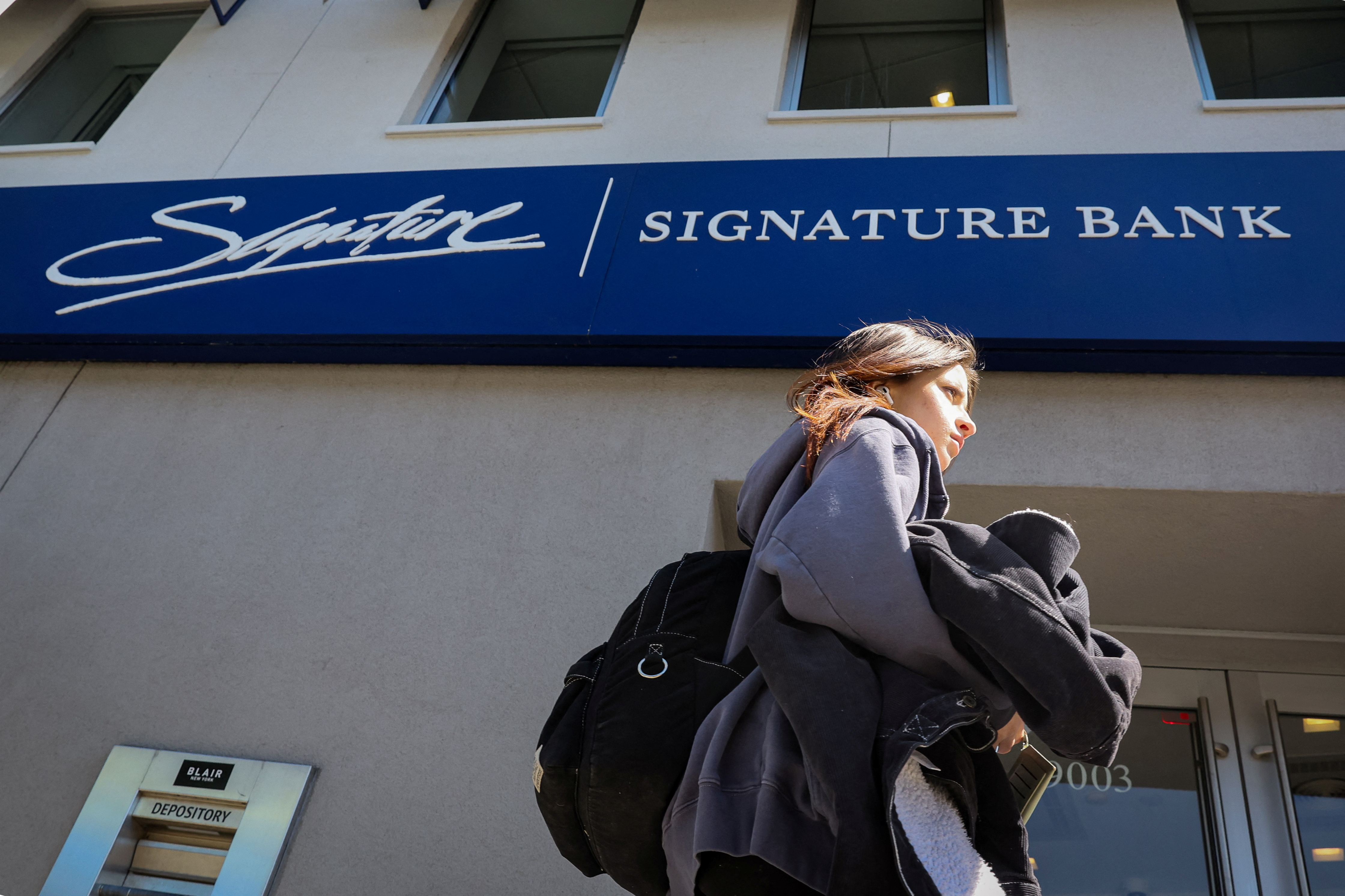Una sede del Signature Bank en Nueva York (REUTERS/Brendan McDermid)