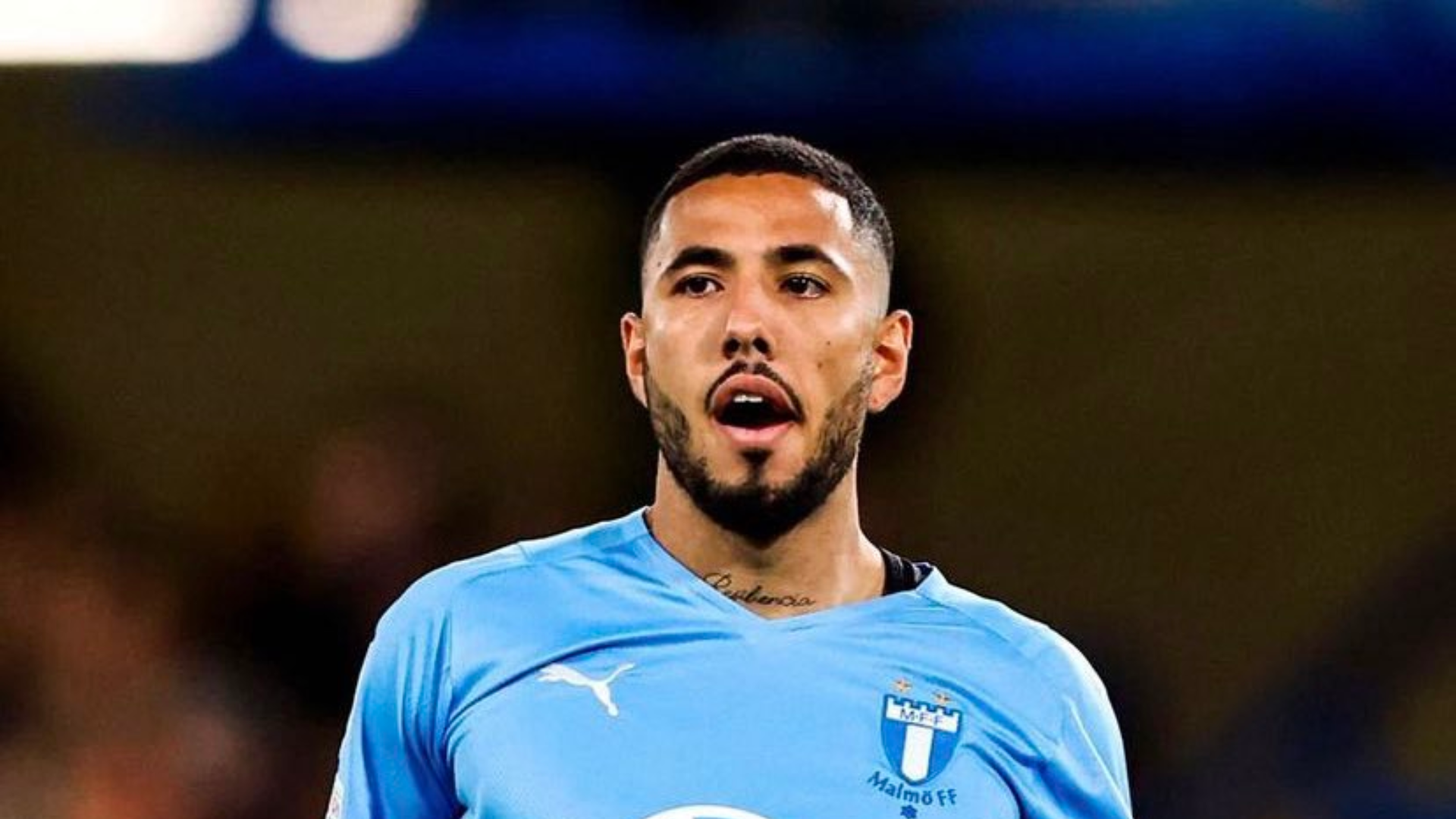 Sergio Peña arrancó de titular en la derrota del Malmö ante el Žalgiris. (Foto: Internet)