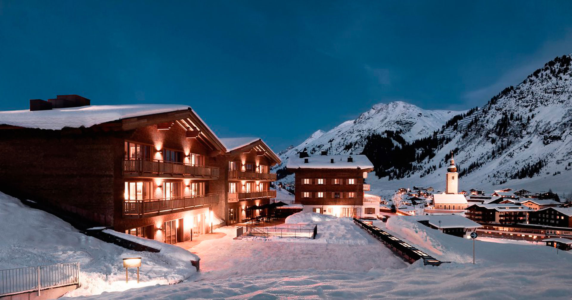 El hotel de esquí Aurelio Lech en los Alpes austríacos, del que Deripaska era dueño