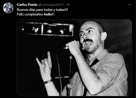 Los saludos al Indio Solari por su cumpleaños