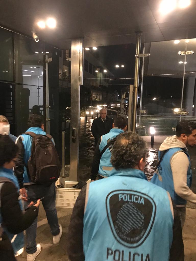 El allanamiento en el departamento de Martín del Río de Ramsay 2055, en Belgrano