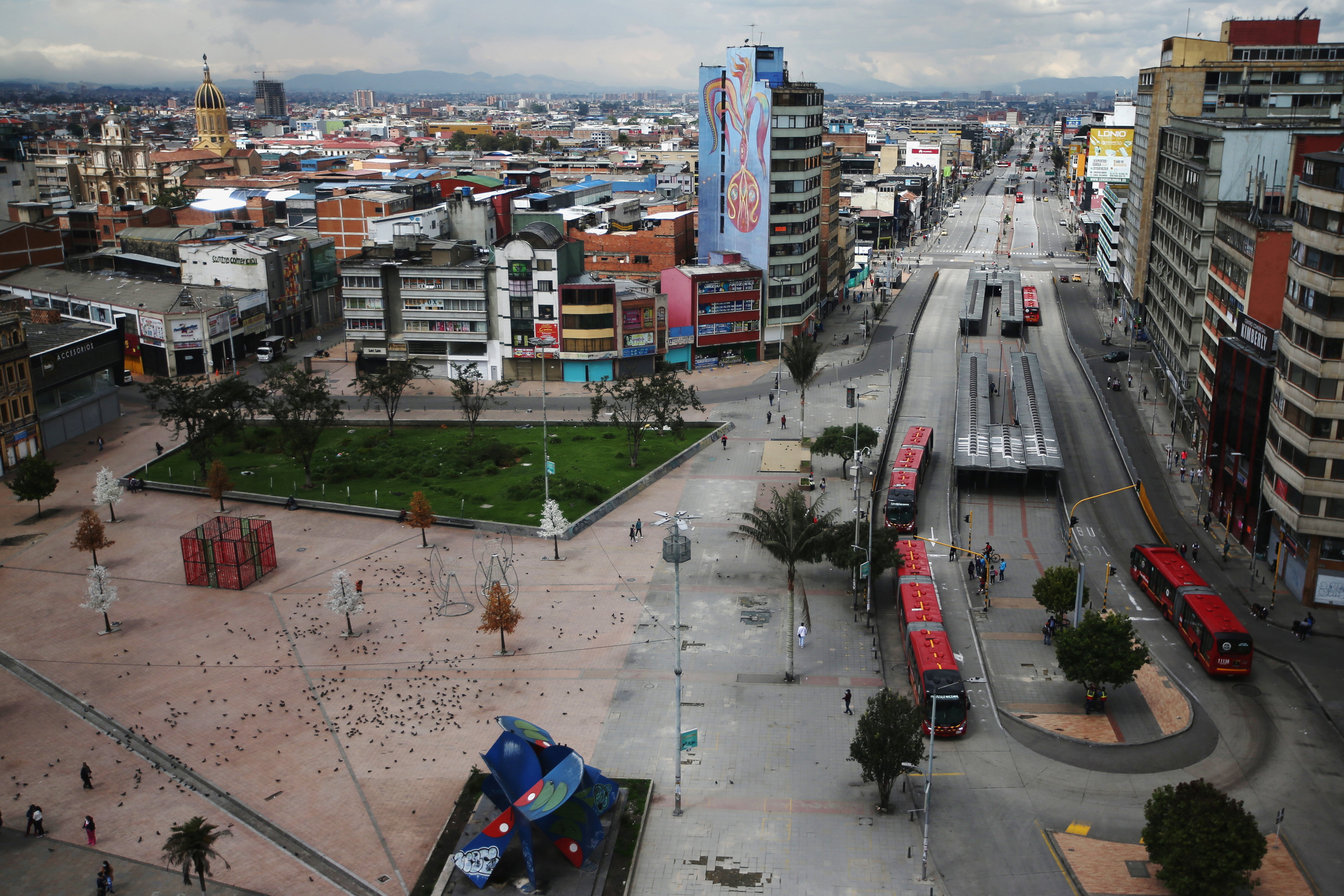 Al parecer, el centro de Bogotá no entraría en cuarentena mientras otras localidades son guardadas por la velocidad de contagio.REUTERS/Luisa Gonzalez