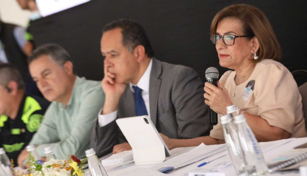 La procuradora estuvo en Medellín reunida con líderes y lideresas sociales. Foto: PGN.