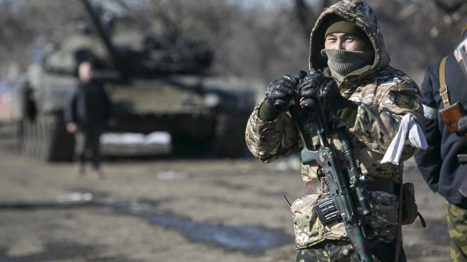 Soldados de las fuerzas especiales rusas “spetsnaz” 